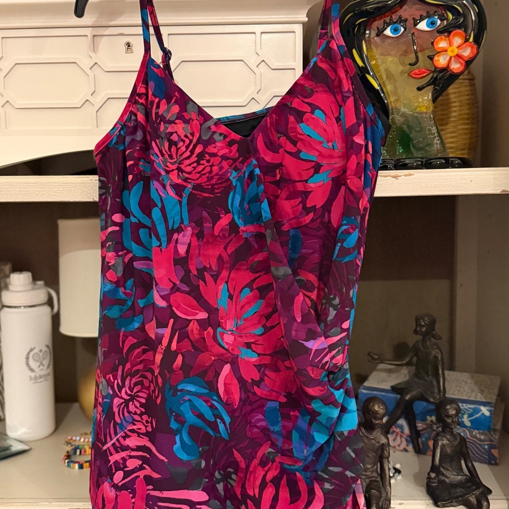 Magicsuit sz 12 Coral Springs Rita v neckline Tankini top - Picture 5 of 5